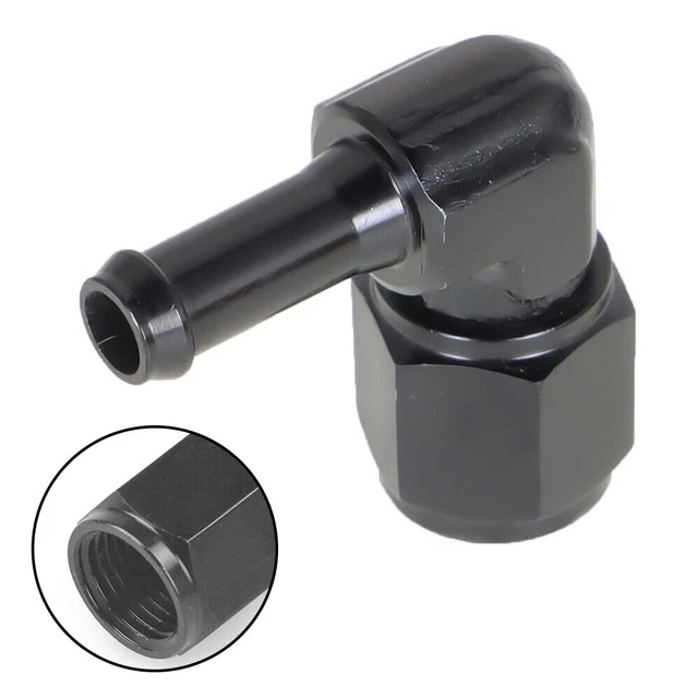 Adattatore versatile e robusto da 90 gradi da AN6 a 516 lega di alluminio nero