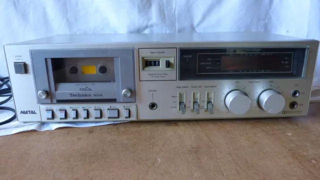 Platine K7 Cassette vintage Technics M215 fonctionne