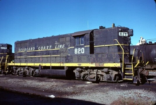 Scl 820 Gp-7 Charleston Sc (Seaboard Coast Line) Original Slide 11-26-77 T22-15