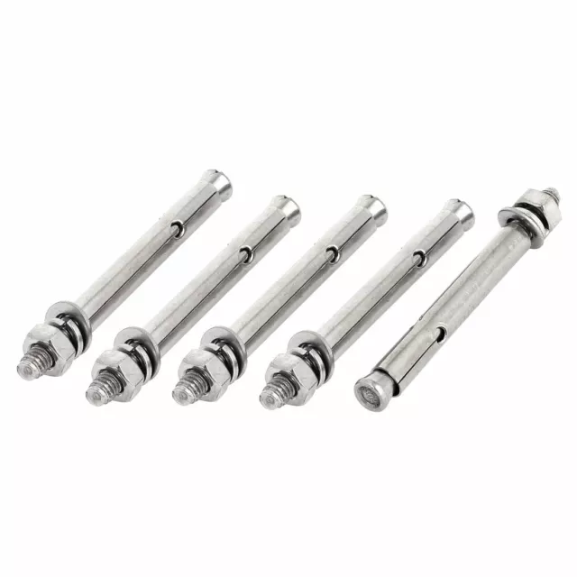 Vis M6X70Mm Écrou Manchon En Acier Inoxydable Vis Extension Ancrage 5 Pcs