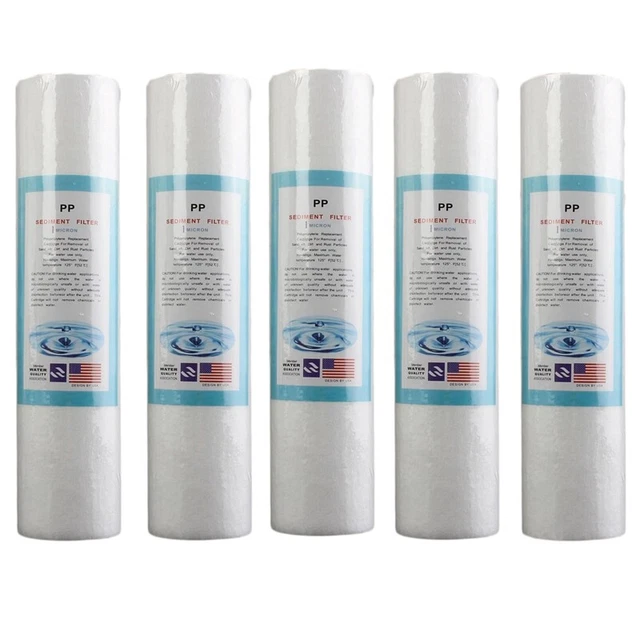 Cartucho de 2,5"" x 10"" de repuesto de filtros de sedimentos de agua (5 micrómetros) de 2,5"" x 10"" C9I5