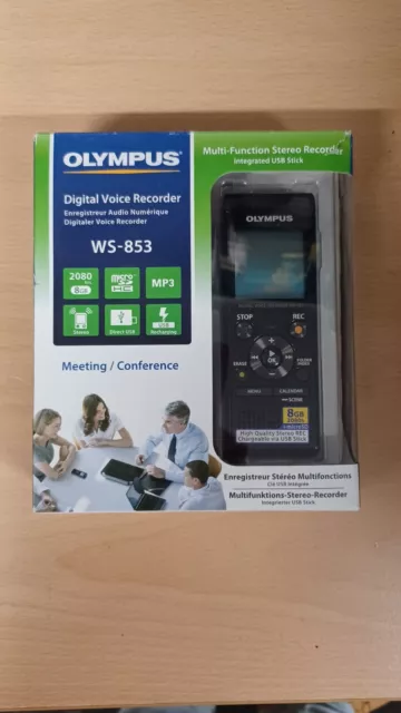 Olympus WS-853 Digitaler Sprachrekorder - verpackt nie benutzt