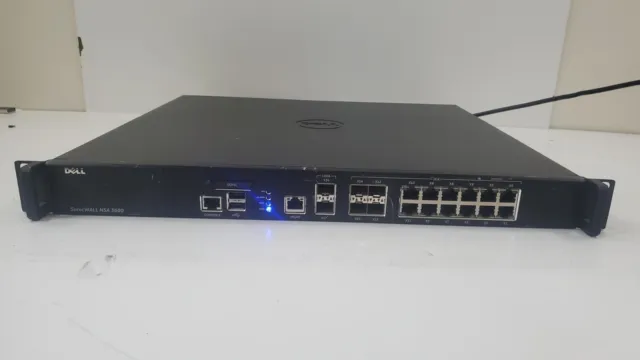 Dell SonicWall NSA 3600 Security Appliance Firewall 1RK26-0A2 w/Rack Mount Ears