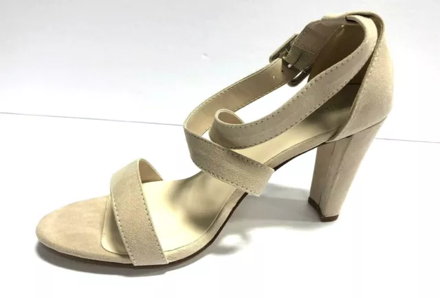 Touch Ups Women's Colbie Beige Ankle Strap High Heels, Size 10 M 2