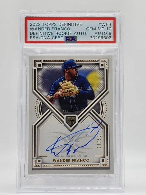 Wander Franco 2022 Definitive Rookie Auto GOLD #'d /50 PSA 10 Gem Mint RC POP 1!