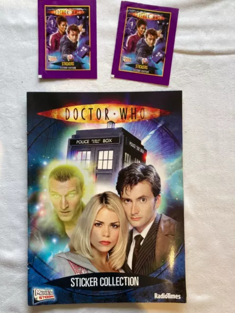 Radio Times Doctor Who Sticker Collection book plus extra stickers. May 2006