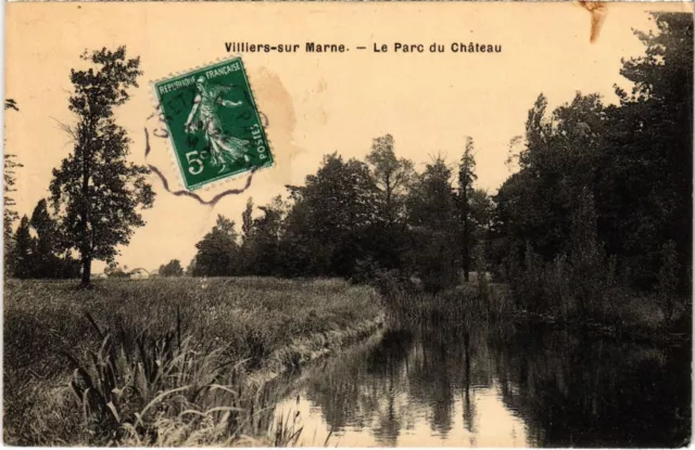 CPA AK Villiers s Marne Le Parc du Chateau FRANCE (1282923)