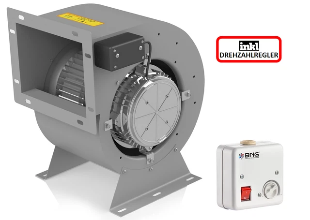 Industrie Ventilateur Radial Soufflerie 2200m M³/H + 5 A Régulateur de Vitesse