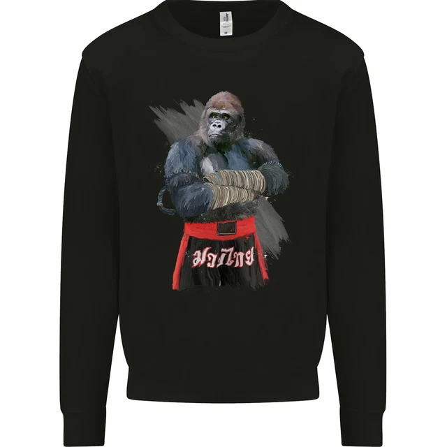 Gorilla Fighter MMA Martial Arts Muay Thai Kids Sweatshirt Jumper