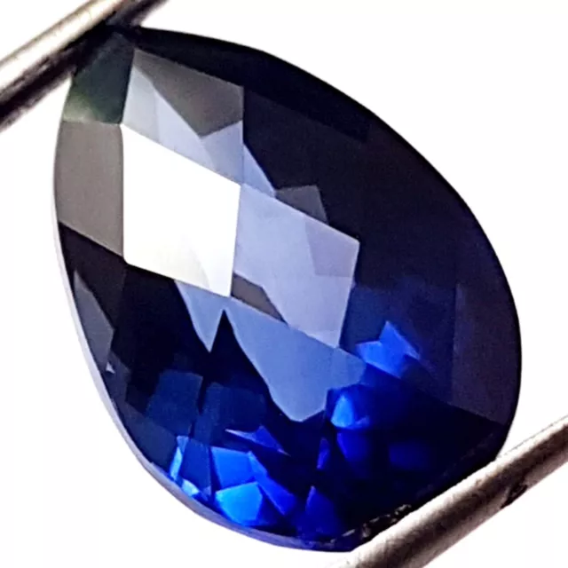 11.40 Ct Natural Blue Sapphire Loose Gemstone Pear Shape Extremely Rare Cut Gems