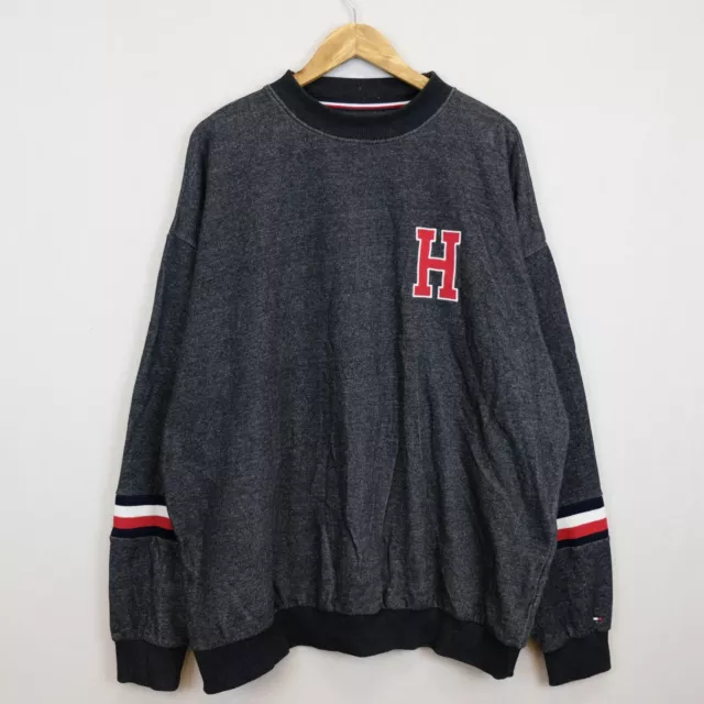 Felpa Tommy Hilfiger Taglia XL Uomo Pratico Comodo Manica Lunga Casual Logo Man