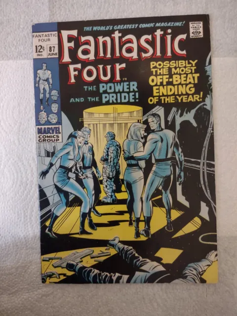 Fantastic Four #87 Doctor Doom! Silver Age Marvel Comics 1969! High Grade!!