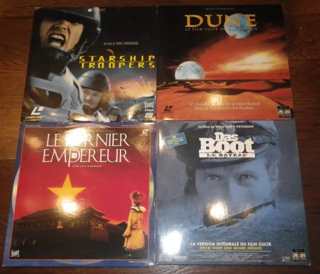 Laserdic Lot de 4 LD PAL-VF DUNE-DAS BOOT-STARSHIP TROOPERS-LE DERNIER EMPEREUR