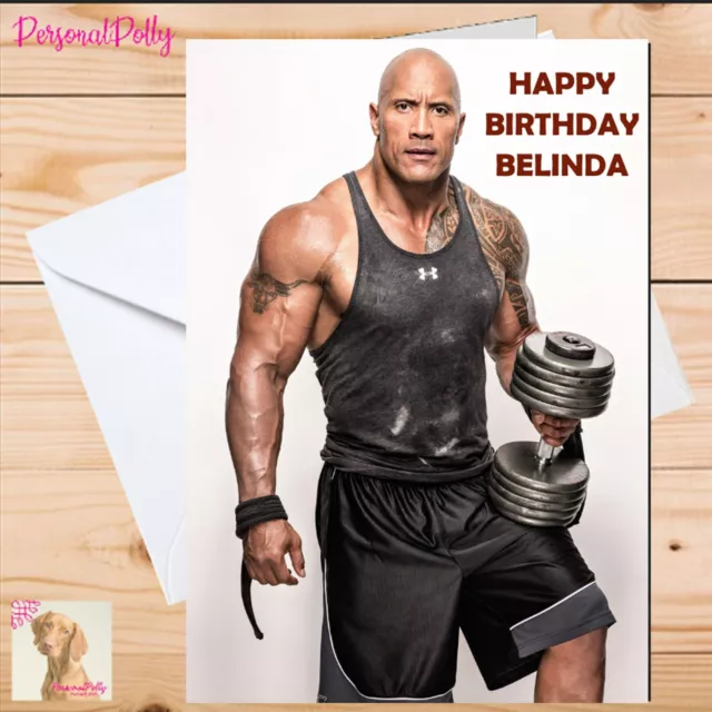 Dwayne 'The Rock' Johnson (Frown) Flat Card Face