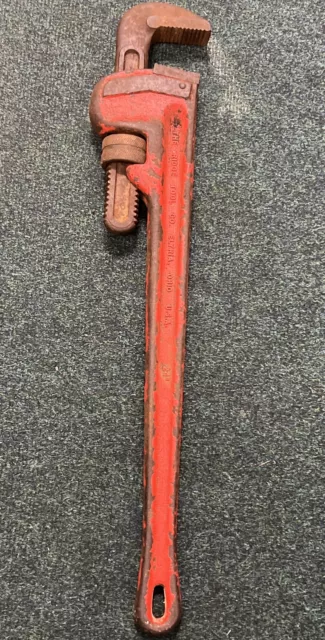 RIDGID 24 Inch HEAVY DUTY Straight Steel Pipe Wrench USA