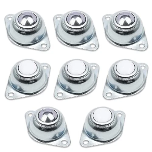 8Pcs 1" Roller Ball Transfer Bearings - Nylon Ball Carbon Steel Ball Transfer...