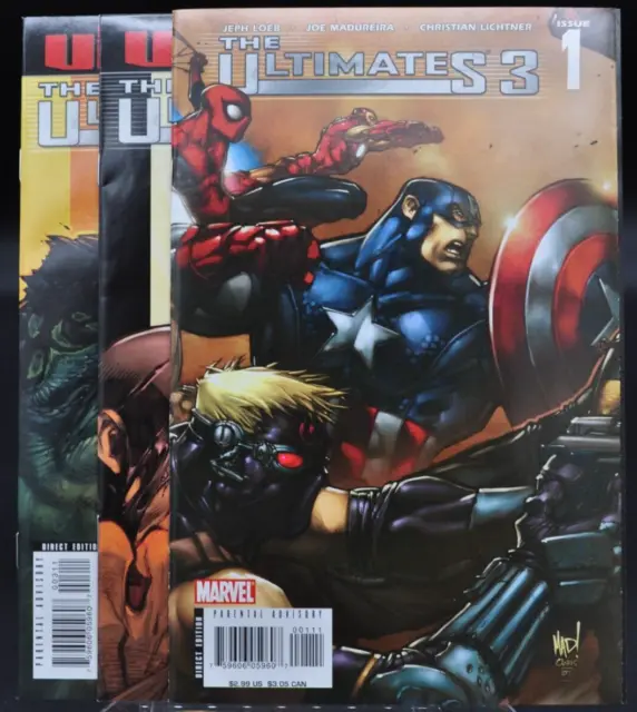 The Ultimates 3 #1-3 Limited Series 2007 Marvel Comics NM