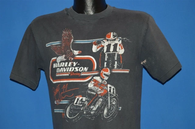 VINTAGE 80S HARLEY DAVIDSON RACING CAMEL PRO SCOTT PARKER FACTORY 