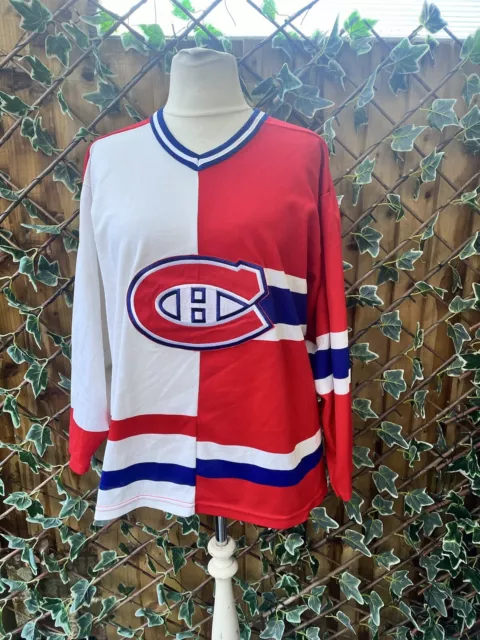 CCM - NHL 1990’s Split Tone Montreal Canadiens Jersey - Men’s XL