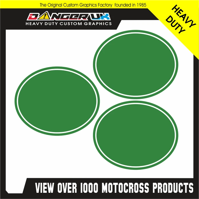 Motograffics S3 Color Laminated Swingarm & Frame Stickers – 10-Pack Sheet For Dual Sport, Off-Road & Street Motorcycles