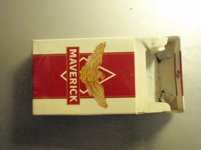 EMPTY Cigarette Box Collectible USA MAVERICK 100s EMPTY
