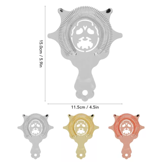 Bar Strainer Stainless Steel Cocktail Strainer For Bartenders & Mixologists UK