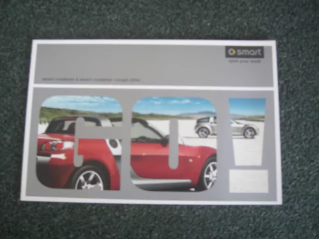 Smart  Roadster & Smart Roadster-Coupe Brochure, 2004, 47 Pages. Free Uk Postage