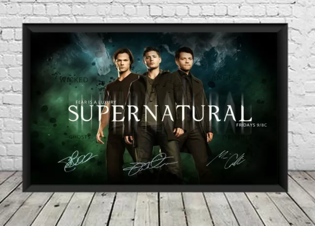 Supernatural Signed Photo Poster Print Autographed Memorabilia