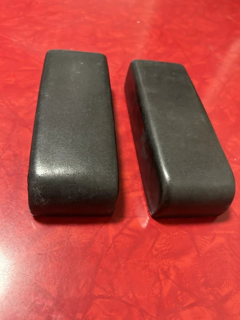 1930's Vintage Kraftile -Box Caps (Stops) or Moulding Tiles - Black Matte