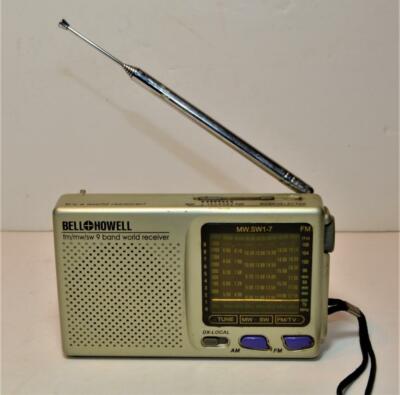 Akai Posta Radio Orologio Portatile AKAI SR-158 Band Fm/Mw Lw Funziona 