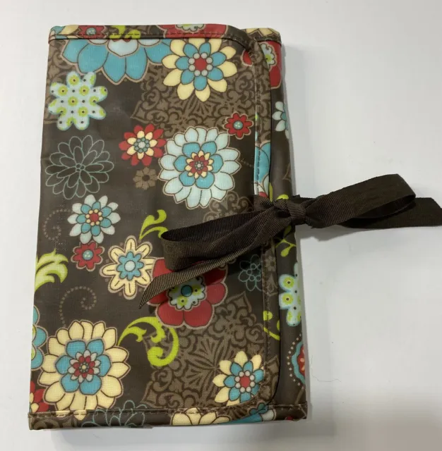 Thirty One Fold and Go Organizer Tri Fold Note Pad Planner Calendar Floral