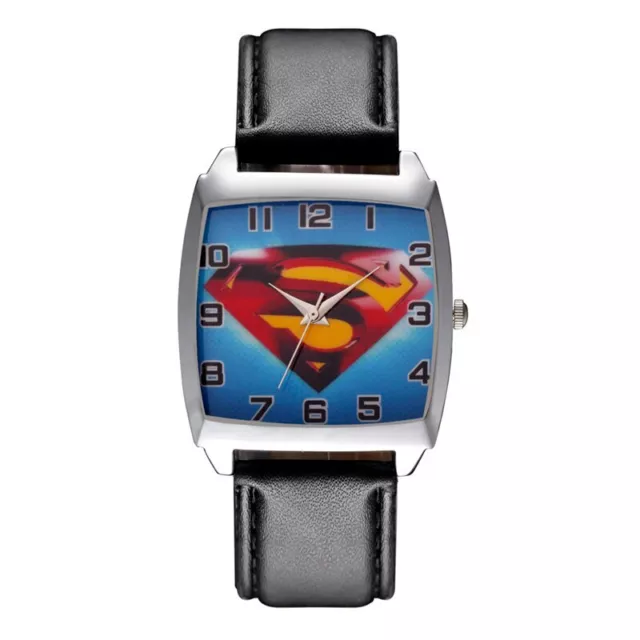 New Superman Man Woman Lady Boy Wrist Watch