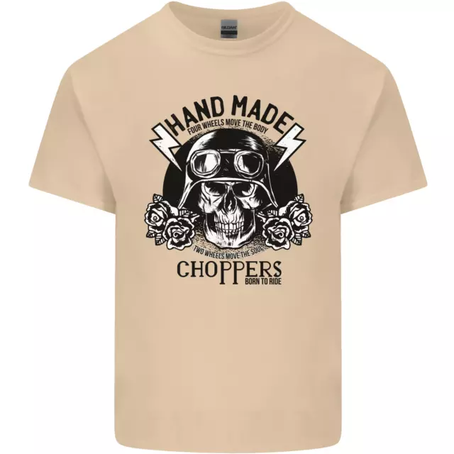 Handmade Choppers Biker Motorcycle Bike Mens Cotton T-Shirt Tee Top
