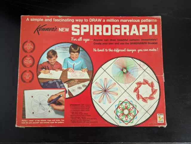 Spirograph  Vintage 1967 #401  Kenner  Drawing Sketching Almost Complete Set