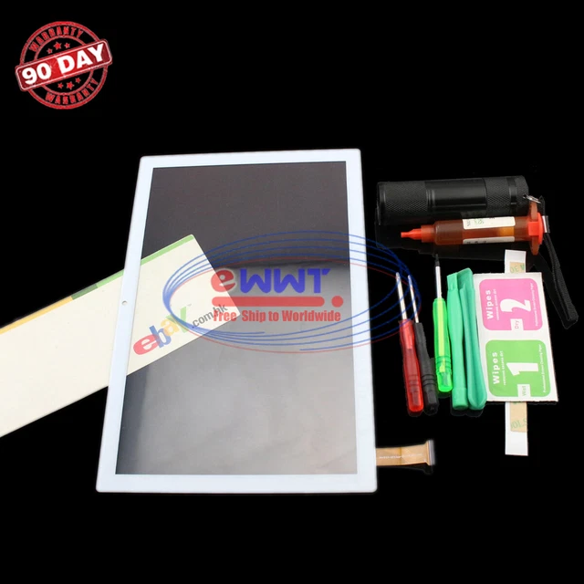 FREE SHIP for Blackview Tab 8 8E 10.1" White Touch Screen Digitizer+Glue XKLU955