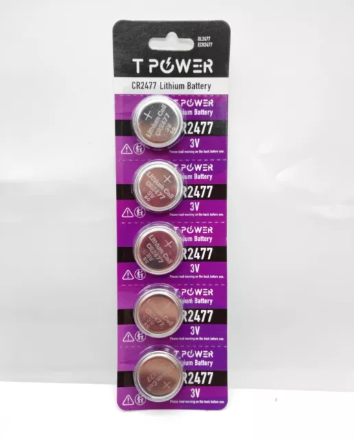 50x Tpower CR2477 3V Cell coin lithium button battery DL2477 ECR2477 wholesale 2