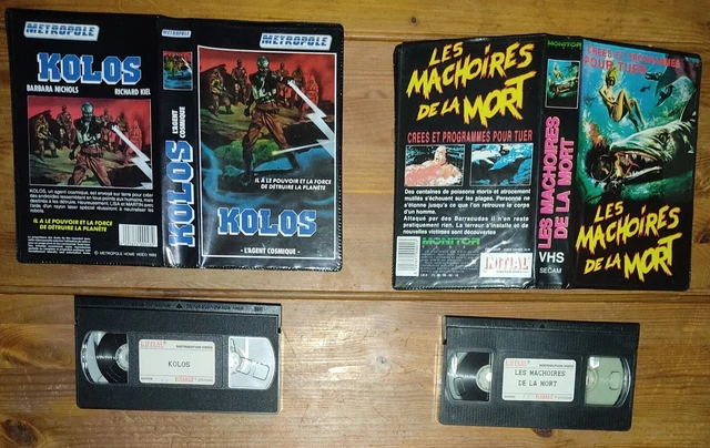 VHS CASSETTE VIDÉO - Film horreur - Les mâchoires de la mort - Kolos