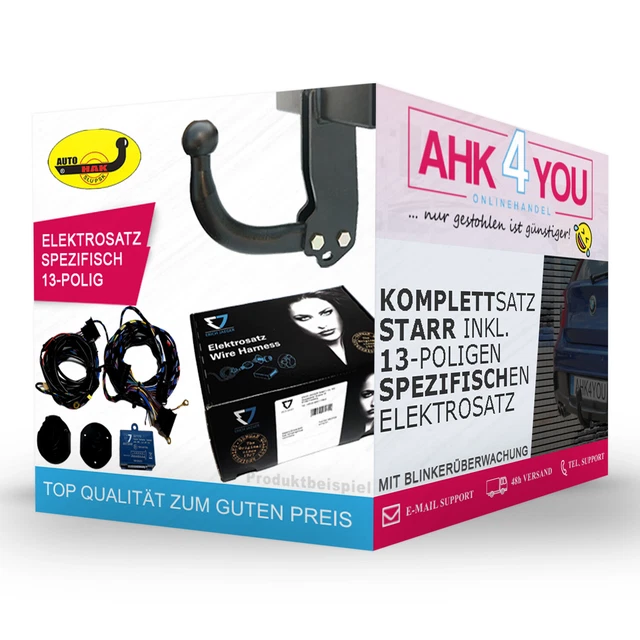 AUTOHAK AHK für Fiat Tipo Fließheck ab 16 starr + 13-pol ERICH ES SPEZ