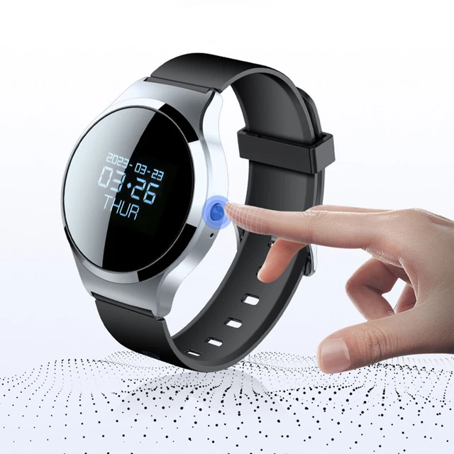 (16 GB)Enregistreur Vocal Watch Cryptage De Fichiers Enregistreur Activé Par