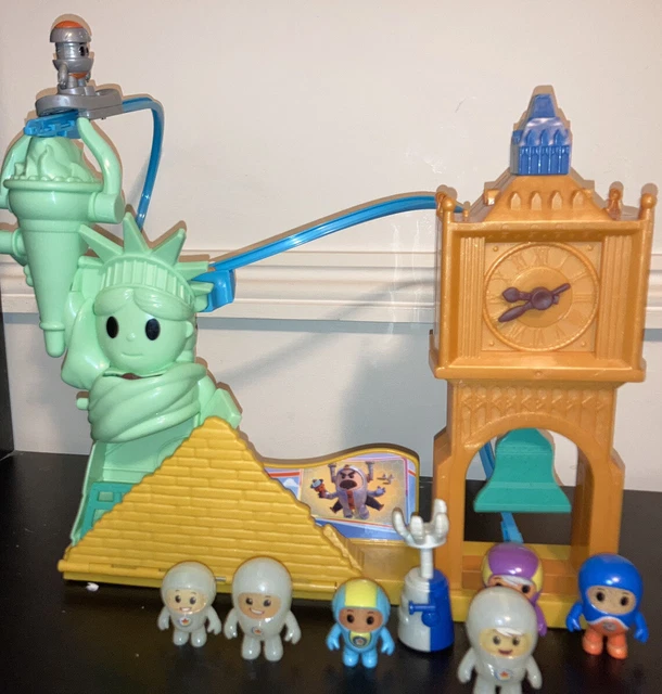 CBEEBIES GO JETTERS Play Set Big Ben, Statue Of Liberty Pyramids £6.99