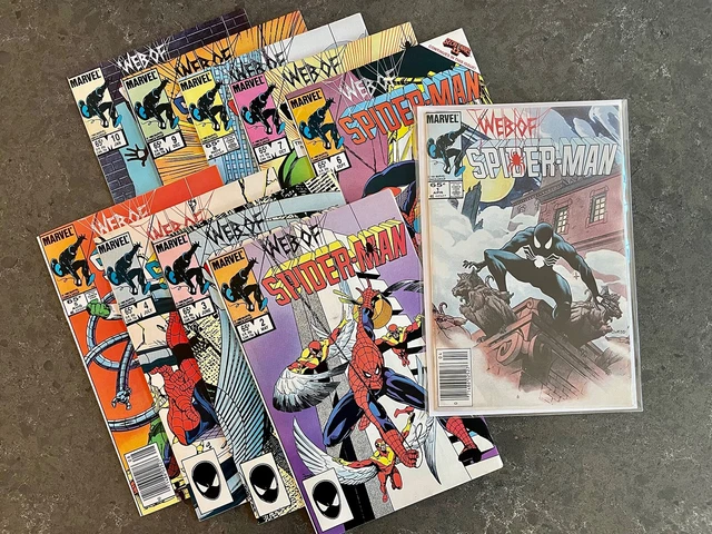 Web of Spider-Man LOT (1985) Minty KEY Issues 1-10 some Newsstand - VF/NM