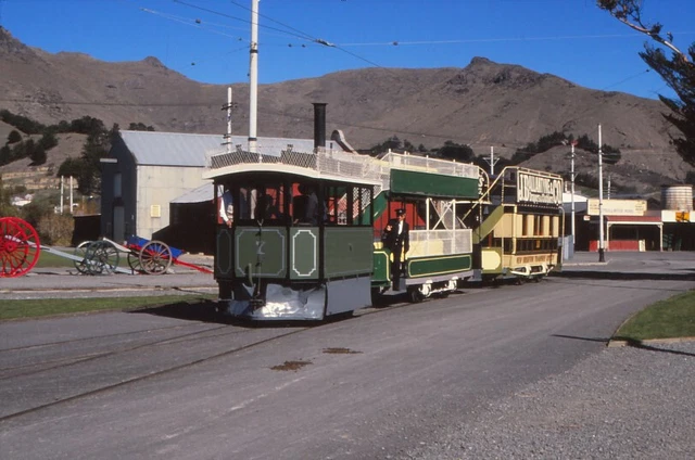 ALTES DIA STRASSENBAHN Ferrymead Museum Neuseeland Tram agüT163 EUR 1