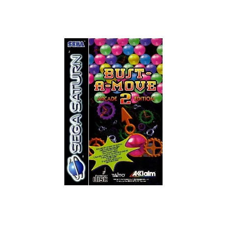 BUST A MOVE 2 Arcade Ed. Sega Saturn Action Adventure Puzzle Video