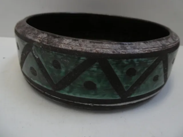 West German Hand Painted Mid Century Pottery Bowl