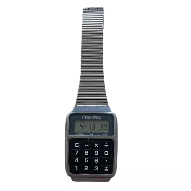 Micronta Radio Shack Digital Calculator Alarm Chrono Watch Vintage