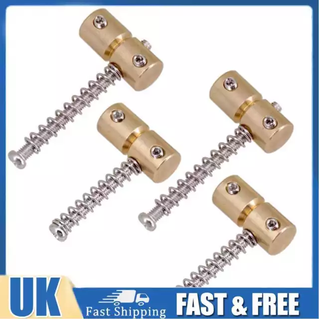 4pcs Brass Guitar Bridge Saddles for Electric Guitar Bass Bridges Replacement
