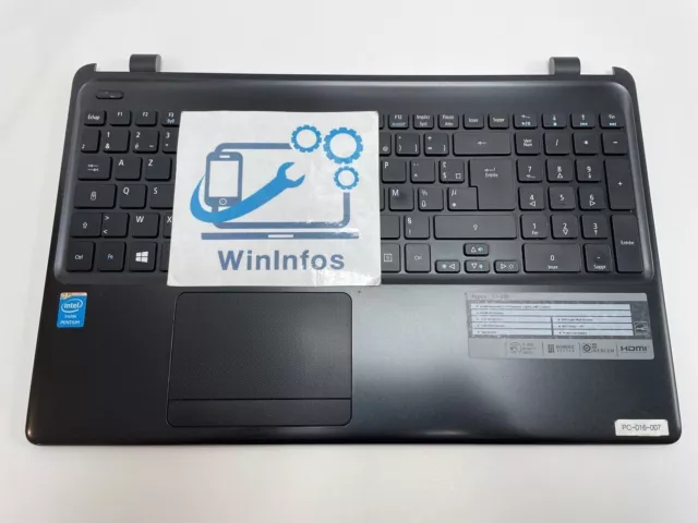 Plasturgie coque cover dessus touchpad & clavier Acer Aspire E1-530 (Z5WE1)