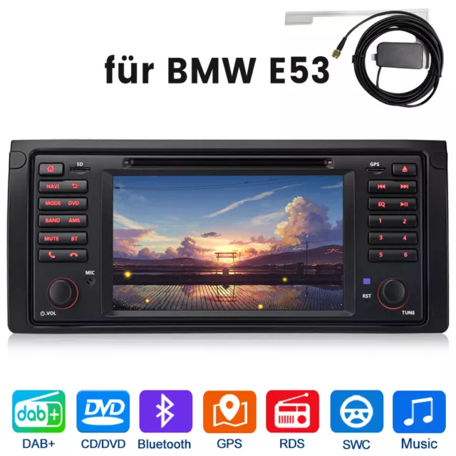 Auto DSP WCE 6.0 Autoradio 7" GPS NAVI für BMW E39 X5 E53 E38 SWC DAB+Inklusive