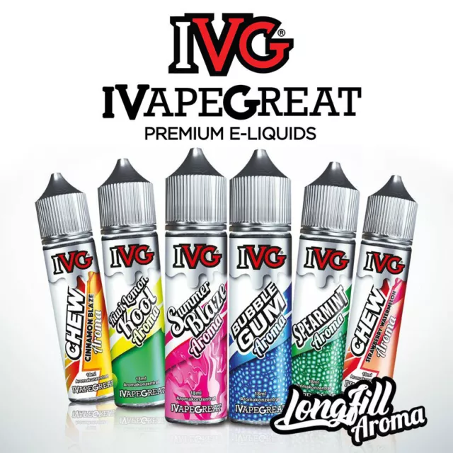 IVG - Longfill Aroma 10ml - I VG Premiuim Aromen für E-Liquid / E-Zigarette