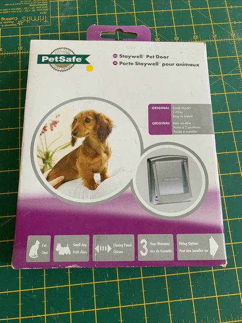 Flap gatto 2 vie argento per animali domestici gatto o cane gatto flap gatto sicurezza per animali domestici Staywell originale